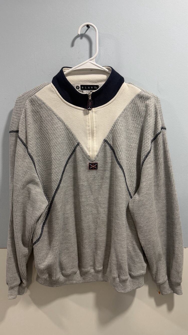 Vintage 90’s Blast Knit 1/4 Zip Pullover Size L